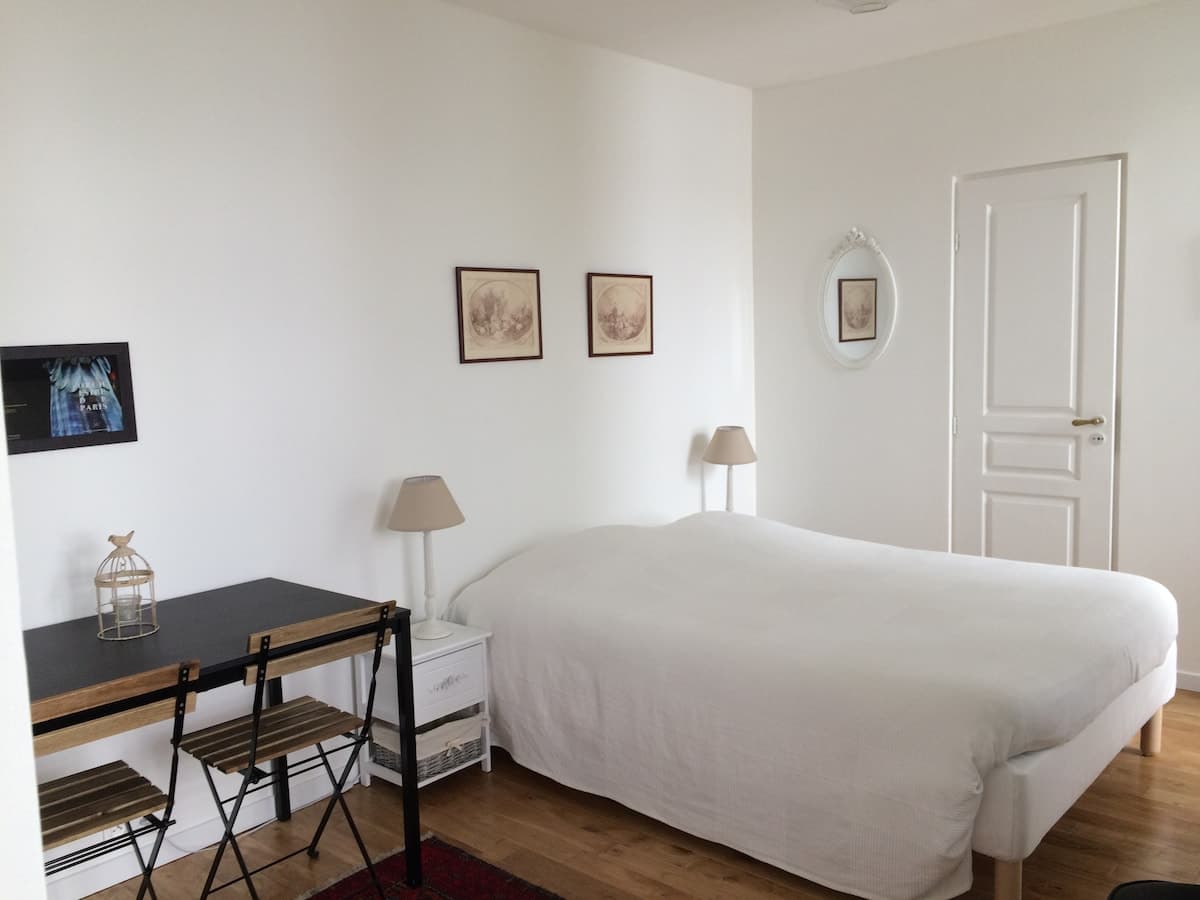 Paris 12th arrondissement: independent room overlooking a flowery courtyard